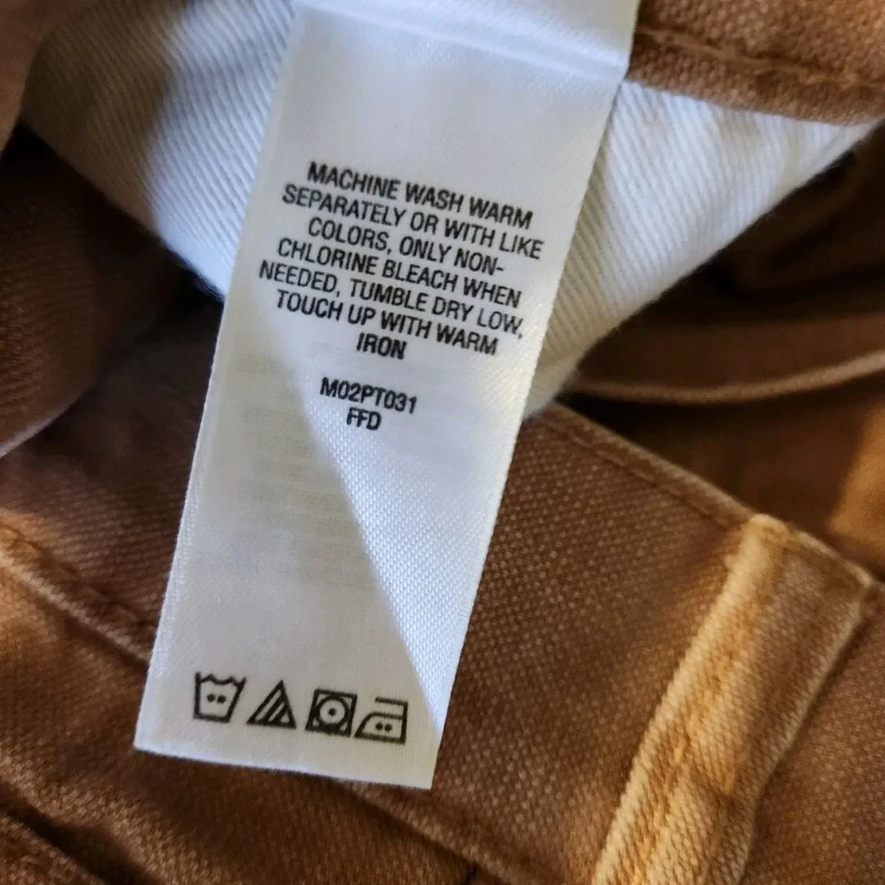 Cabela’s Outdoor Gear Mens Duck Brown Canvas Straight Leg Jeans Size 46x29* READ